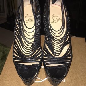 Christian Louboutin Zoulou 160 kid heels in Black